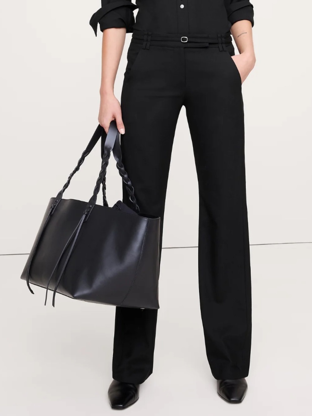 Banana Republic Logan Pants Black Size 2